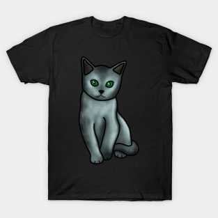 Russian Blue Cat T-Shirt